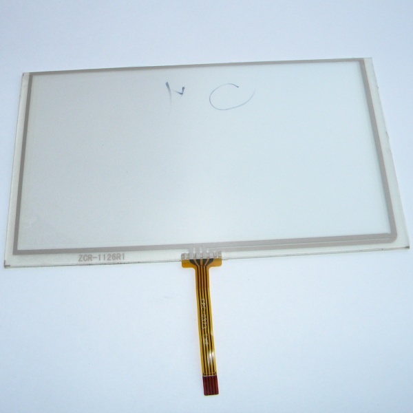 Сенсорное стекло 6 - 6,5 дюймов - ZCR-1126R1 для GPS навигатора и автомагнитолы #113 - тачскрин - touch screen размером 155х88мм