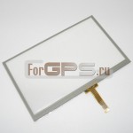 Сенсорное стекло 4,3 дюйма - G108011A01 для GPS навигатора и автомагнитолы #102 - тачскрин - touch screen размером 105х65мм